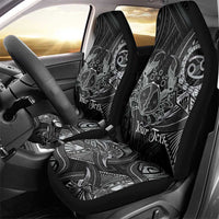Personalised Polynesia Zodiac Cancer Car Seat Cover Galaxy Polynesian Pattern Chest Tattoo Style