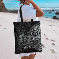Personalised Polynesia Zodiac Cancer Tote Bag Galaxy Polynesian Pattern Chest Tattoo Style