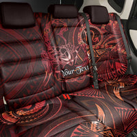 Personalised Polynesia Zodiac Scorpio Back Car Seat Cover Galaxy Polynesian Pattern Chest Tattoo Style