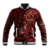 Personalised Polynesia Zodiac Scorpio Baseball Jacket Galaxy Polynesian Pattern Chest Tattoo Style