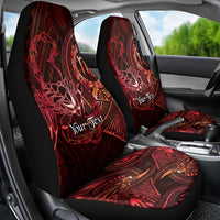 Personalised Polynesia Zodiac Scorpio Car Seat Cover Galaxy Polynesian Pattern Chest Tattoo Style