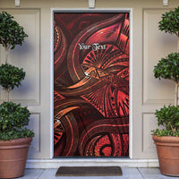 Personalised Polynesia Zodiac Scorpio Door Cover Galaxy Polynesian Pattern Chest Tattoo Style