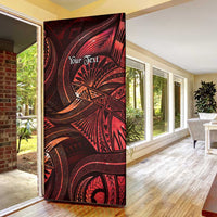 Personalised Polynesia Zodiac Scorpio Door Cover Galaxy Polynesian Pattern Chest Tattoo Style