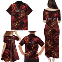 Personalised Polynesia Zodiac Scorpio Family Matching Puletasi and Hawaiian Shirt Galaxy Polynesian Pattern Chest Tattoo Style LT14 - Polynesian Pride