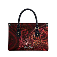 Personalised Polynesia Zodiac Scorpio Leather Bag Galaxy Polynesian Pattern Chest Tattoo Style