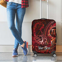 Personalised Polynesia Zodiac Scorpio Luggage Cover Galaxy Polynesian Pattern Chest Tattoo Style LT14 - Polynesian Pride