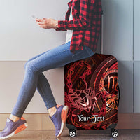 Personalised Polynesia Zodiac Scorpio Luggage Cover Galaxy Polynesian Pattern Chest Tattoo Style LT14 - Polynesian Pride