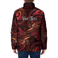 Personalised Polynesia Zodiac Scorpio Padded Jacket Galaxy Polynesian Pattern Chest Tattoo Style LT14 - Polynesian Pride