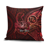 Personalised Polynesia Zodiac Scorpio Pillow Cover Galaxy Polynesian Pattern Chest Tattoo Style
