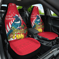 New Zealand Christmas In July Car Seat Cover Tui Bird With Kowhai Meri Kirihimete