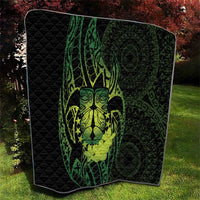 Kia Orana Kuki Airani Quilt Cook Islands Tangaroa God Tatau Green