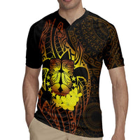 Kia Orana Kuki Airani Rugby Jersey Cook Islands Tangaroa God Tatau Gold