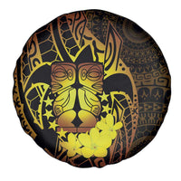 Kia Orana Kuki Airani Spare Tire Cover Cook Islands Tangaroa God Tatau Gold