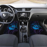 Kia Orana Kuki Airani Car Mats Cook Islands Tangaroa God Tatau Purple