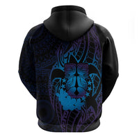 Kia Orana Kuki Airani Hoodie Cook Islands Tangaroa God Tatau Purple