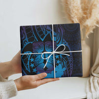 Kia Orana Kuki Airani Wrapping Paper Cook Islands Tangaroa God Tatau Purple - Polynesian Pride