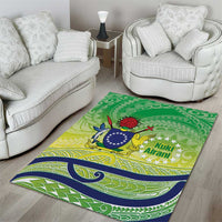 Te Maeva Nui Cook Islands Area Rug 60th Independence Anniversary Proud