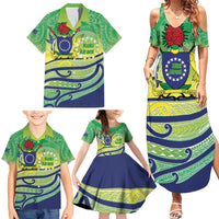 Te Maeva Nui Cook Islands Family Matching Summer Maxi Dress and Hawaiian Shirt 60th Independence Anniversary Proud