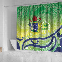 Te Maeva Nui Cook Islands Shower Curtain 60th Independence Anniversary Proud