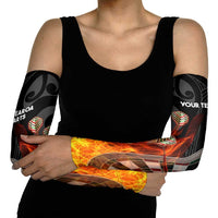 Personalised Aotearoa Darts Arm Sleeves Maori Koru Flaming Dartboard - Polynesian Pride