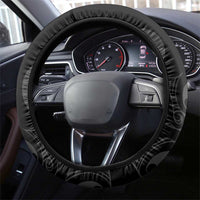 Aotearoa Darts Steering Wheel Cover Maori Koru Flaming Dartboard