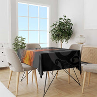 Personalised Aotearoa Darts Tablecloth Maori Koru Flaming Dartboard