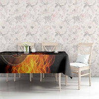 Personalised Aotearoa Darts Tablecloth Maori Koru Flaming Dartboard