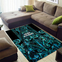Maori Language Week Area Rug Kia Mau Ki To Ukaipo Paua Shell Color LT14 - Polynesian Pride