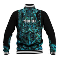 Maori Language Week Personalised Baseball Jacket Kia Mau Ki To Ukaipo Paua Shell Color LT14 - Polynesian Pride