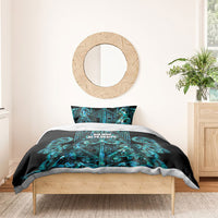 Maori Language Week Bedding Set Kia Mau Ki To Ukaipo Paua Shell Color LT14 - Polynesian Pride