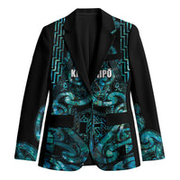 Maori Language Week Personalised Blazer Kia Mau Ki To Ukaipo Paua Shell Color LT14 Unisex Turquoise - Polynesian Pride