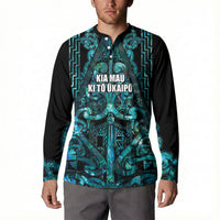 Maori Language Week Personalised Button Sweatshirt Kia Mau Ki To Ukaipo Paua Shell Color LT14 - Polynesian Pride
