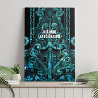 Maori Language Week Canvas Wall Art Kia Mau Ki To Ukaipo Paua Shell Color LT14 - Polynesian Pride