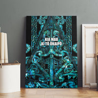 Maori Language Week Canvas Wall Art Kia Mau Ki To Ukaipo Paua Shell Color LT14 - Polynesian Pride