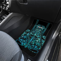 Maori Language Week Personalised Car Mats Kia Mau Ki To Ukaipo Paua Shell Color LT14 - Polynesian Pride