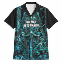 Maori Language Week Personalised Hawaiian Shirt Kia Mau Ki To Ukaipo Paua Shell Color LT14 Turquoise - Polynesian Pride