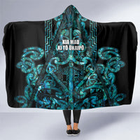 Maori Language Week Hooded Blanket Kia Mau Ki To Ukaipo Paua Shell Color LT14 One Size Turquoise - Polynesian Pride