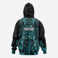 Maori Language Week Personalised Hoodie Kia Mau Ki To Ukaipo Paua Shell Color LT14 - Polynesian Pride