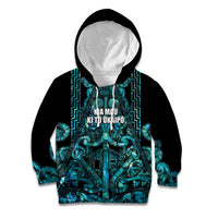 Maori Language Week Personalised Kid Hoodie Kia Mau Ki To Ukaipo Paua Shell Color LT14 Hoodie Turquoise - Polynesian Pride