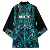 Maori Language Week Personalised Kimono Kia Mau Ki To Ukaipo Paua Shell Color LT14 - Polynesian Pride