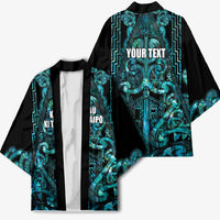 Maori Language Week Personalised Kimono Kia Mau Ki To Ukaipo Paua Shell Color LT14 - Polynesian Pride