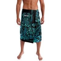Maori Language Week Personalised Lavalava Kia Mau Ki To Ukaipo Paua Shell Color LT14 Turquoise - Polynesian Pride