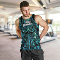 Maori Language Week Personalised Men Tank Top Kia Mau Ki To Ukaipo Paua Shell Color LT14 Turquoise - Polynesian Pride