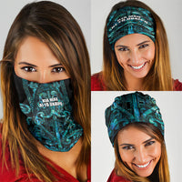Maori Language Week Neck Gaiter Kia Mau Ki To Ukaipo Paua Shell Color LT14 - Polynesian Pride