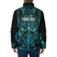 Maori Language Week Personalised Padded Jacket Kia Mau Ki To Ukaipo Paua Shell Color LT14 - Polynesian Pride