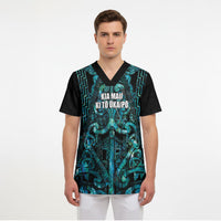 Maori Language Week Personalised Scrub Top Kia Mau Ki To Ukaipo Paua Shell Color LT14 - Polynesian Pride