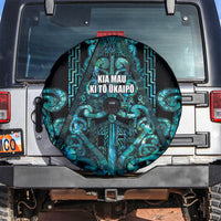 Maori Language Week Spare Tire Cover Kia Mau Ki To Ukaipo Paua Shell Color LT14 Turquoise - Polynesian Pride