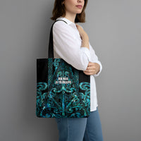 Maori Language Week Tote Bag Kia Mau Ki To Ukaipo Paua Shell Color LT14 - Polynesian Pride