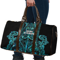 Maori Language Week Travel Bag Kia Mau Ki To Ukaipo Paua Shell Color LT14 - Polynesian Pride