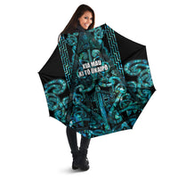 Maori Language Week Umbrella Kia Mau Ki To Ukaipo Paua Shell Color LT14 - Polynesian Pride